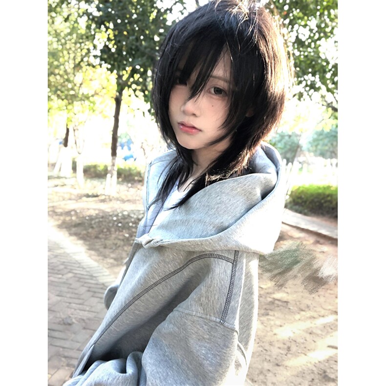 抖音得物高品质秋冬美式高街重磅结构辑明线纹理连帽卫衣外套W111,女装短外套,电商A486-1
