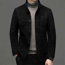 DXH2821钱塘2020-2冬季厚款商务休闲简约中年男士夹克外套P150，男装夹克，钱塘207-2