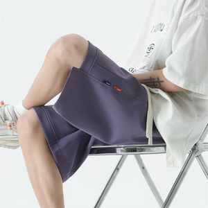 港风假两件休闲裤高街五分裤宽松直通短裤DK131P32