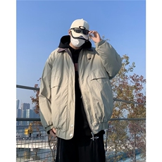 高街美式翻领棉服男冬季帅气夹克外套保暖休闲夹棉衣JM8022P80，男装棉衣，星座1116-2
