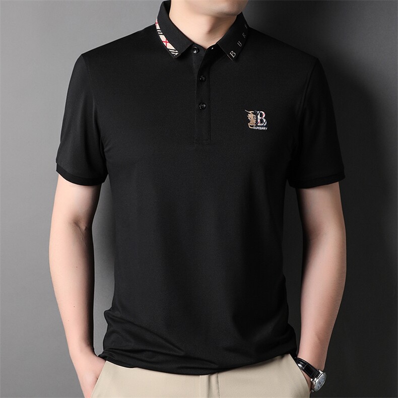 宽松翻领纯色短袖polo衫男装2024夏季商务休闲中年男SFT3132-P65,男装Polo衫,星座1105-3