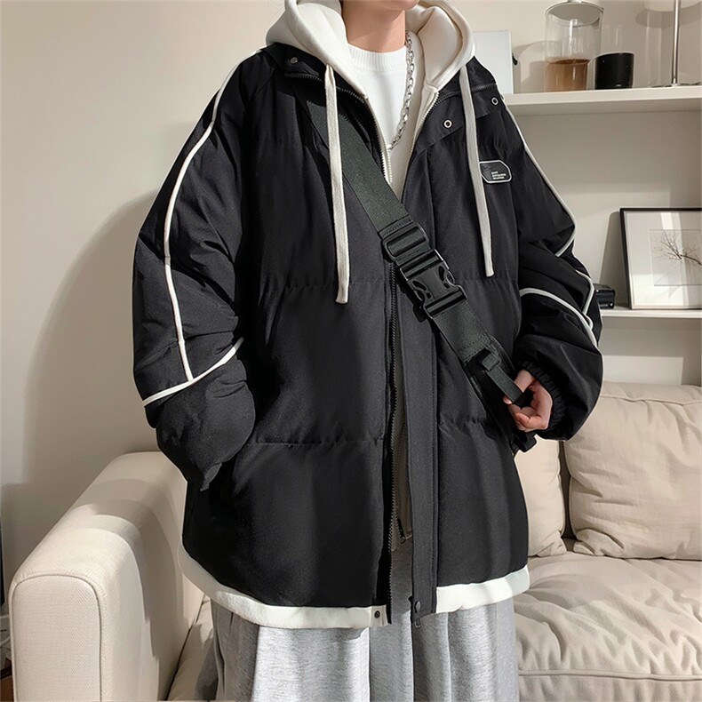 棉衣男冬季港风宽松假两件连帽休闲学生棉服MD8888-P90(抖音勿上,男装棉衣,星座214-3