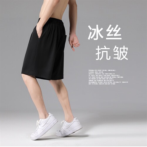 夏季新款外穿篮球运动短裤男薄款速干冰丝裤  K905-特批30图片