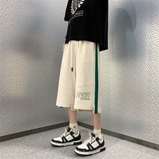 夏季新款大码针织卫裤宽松休闲运动七分中裤男3652-P48，男装休闲裤，电商C305A