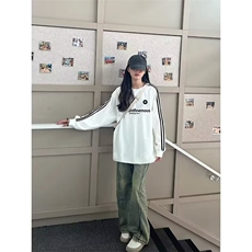 5552-P45港风潮流韩版新款圆领休闲宽松上衣，女装卫衣/绒衫，星座617A-2