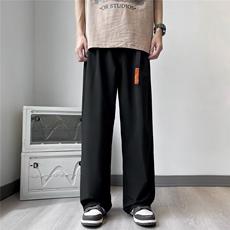 送腰带休闲裤男韩版潮流垂感个性帅气2023夏季ins长裤K3996-P35，男装休闲裤，星座412-3