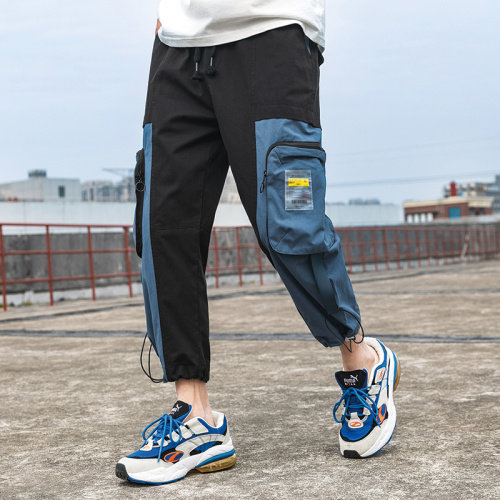 2021夏季九分工装裤百搭束脚裤多口袋新款潮A305-KX-805-P43,男装休闲裤,电商B306