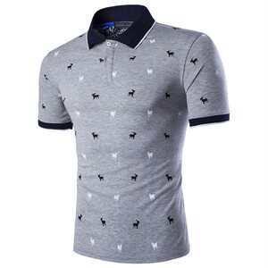2021新款夏装男士翻领T恤外贸T恤短袖T恤全棉1812-YT311-P40图片