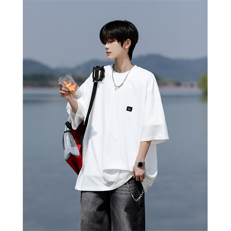 8XL-M 重磅！特大码T潮牌上衣男中性华夫格短袖T恤DX304P25控39图片