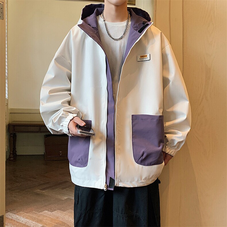 秋季户外夹克男双面穿冲锋衣外套DSA157B-JK7902-P70,男装夹克,电商A157B