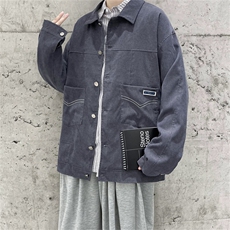 春秋季百搭休闲宽松灯芯绒夹克男士JK153-P60，男装夹克，星座1204