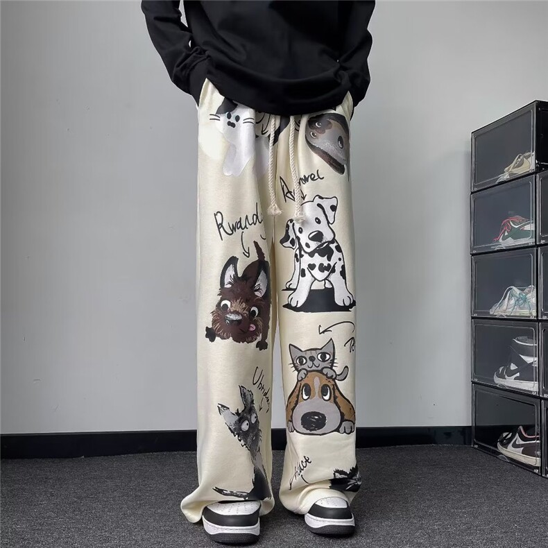 日系长裤拉链时尚新款文艺中腰青春流行夏季微弹休闲裤男潮流,男装休闲裤,星座716-4