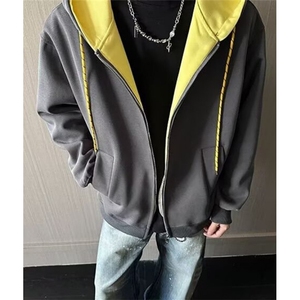 春季新款时尚百搭显瘦长袖外套设计感小众男女休闲上衣 WY81图片