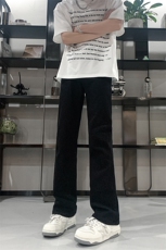 主推货足渐变修身大码直筒微喇毛边牛仔裤K860-K861-K866-P50，男装牛仔裤，星座205