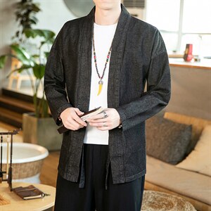 20秋冬大码汉服开衫道袍外套风复古和风男女情侣班服 F16/P75图片