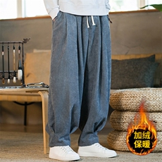 2025冬季风灯芯绒加绒加厚宽松休闲裤K102-1-P55加绒贵10元，男装卫衣，电商B277(原6028)