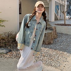 白色吊带连衣裙套装女2025春夏新款设计感国风刺绣牛仔外套两件套，女装套装/套裙，浙宝305