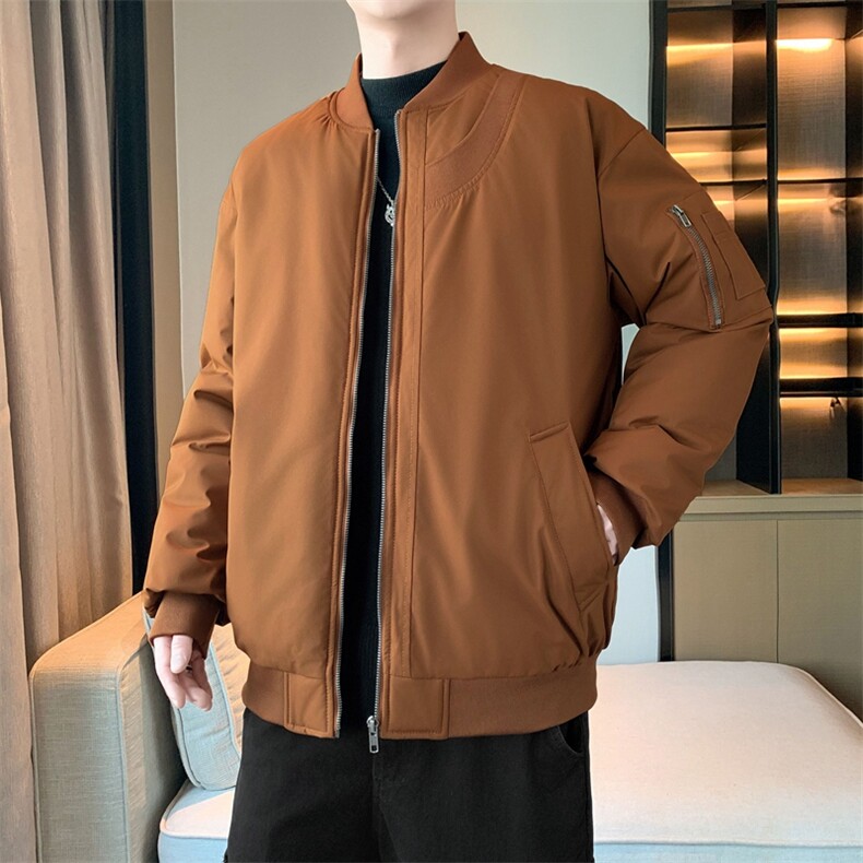 棒球服外套男女棉服美式潮牌复古高级感男装宽松飞行员M0822-P98,男装棉衣,星座308B-2