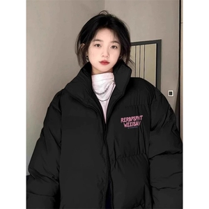 1506-1/MM3121/P63男生冬季潮流新款棉衣美式印花休闲保暖棉衣图片