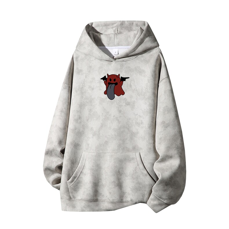 得物供货、重磅420克现货麂皮绒扎染卫衣HD019-1-WL25381ZR-P45,男装卫衣,电商019-1