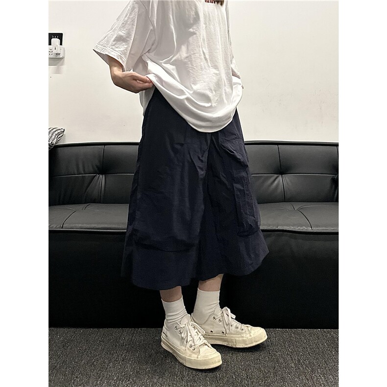 户外工装大口袋抽绳七分裤薄款男女宽松百搭直筒休闲KD108,男装牛仔裤,星座1116A（原606A-3）