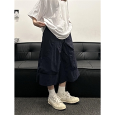 户外工装大口袋抽绳七分裤薄款男女宽松百搭直筒休闲KD108，男装牛仔裤，星座1116A（原606A-3）