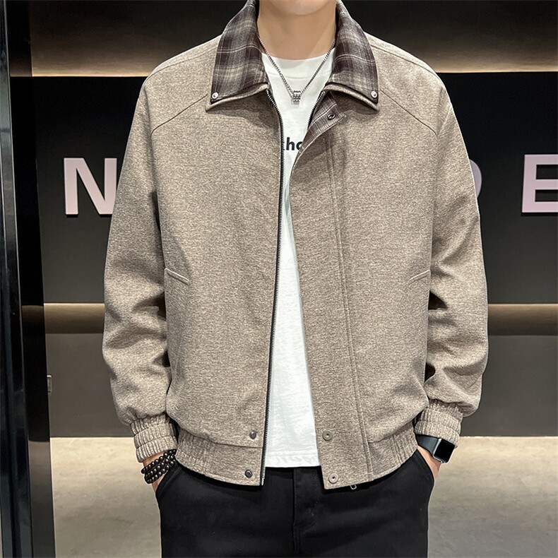 秋季现货大码宽松休闲外套8571-P75控159大码元图片
