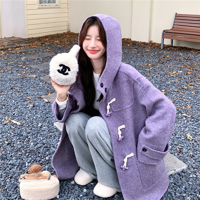 现货80羊毛10羊驼学院风牛角扣大衣2D145-Y8868-P295-控428,女装毛呢外套,2D145