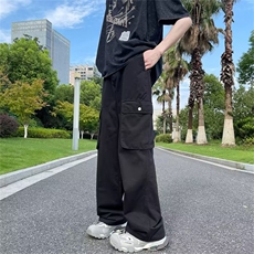 工装裤男韩版潮流大口袋高街帅2024新款宽松长裤AK948-P49，男装休闲裤，星座1109-3