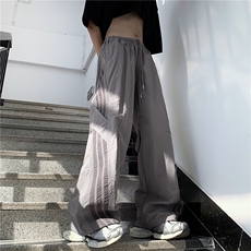 抖音质量美式条纹休闲降落伞兵裤男女阔腿速干工装长裤K5633-P36，男装工装外套，星座412-3