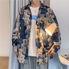长袖衬衫春款男港风潮流W2209P35，男装衬衫，星座1116-2
