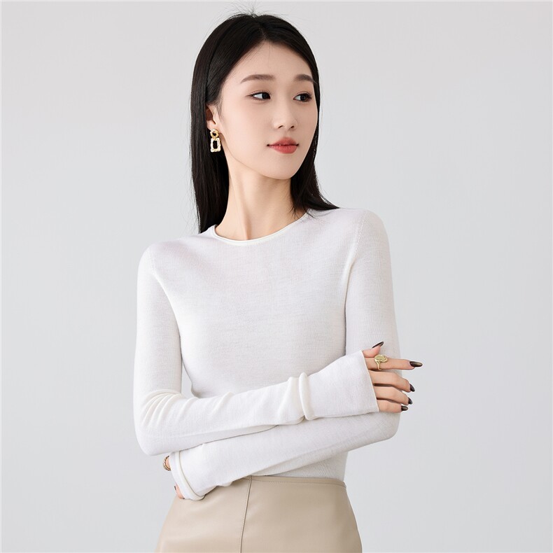 2025年秋季时尚百搭通勤简约休闲羊毛衫，女装羊毛衫，挚尚羊绒