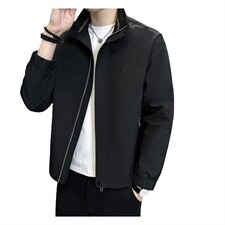 店主风新款夹克外套男春秋休闲百搭时尚立领男士夹克S1857-P90，男装夹克，星座310B-3
