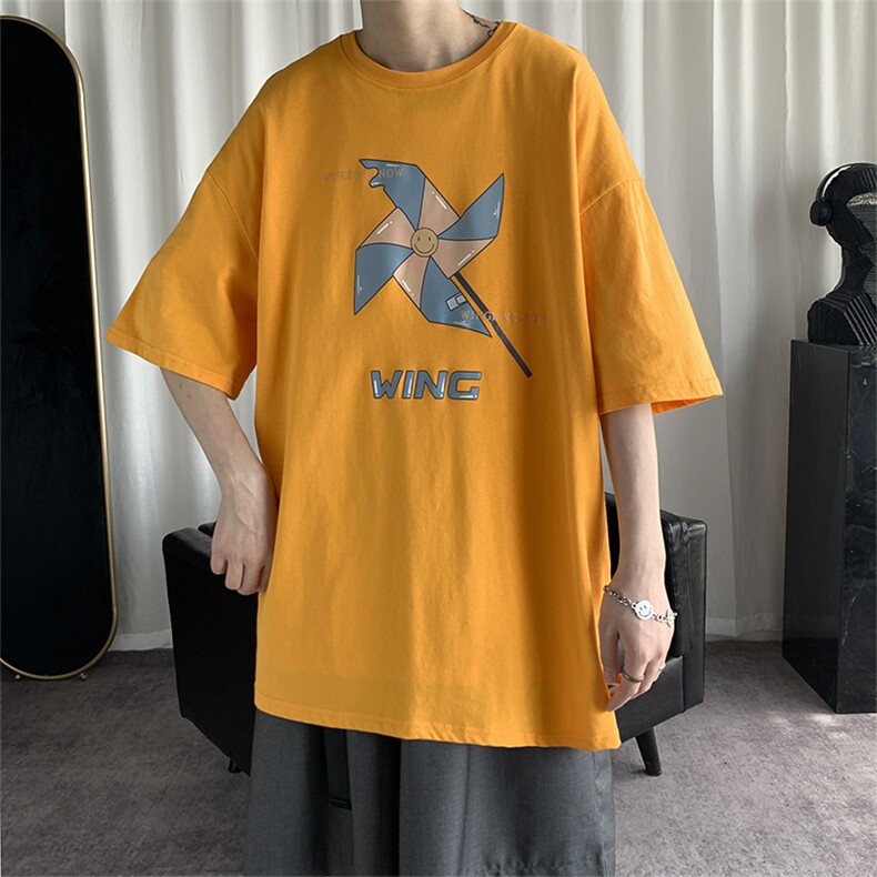 DX17112-P20纯棉短袖t恤男大码半袖打底衫宽松体恤衫港风,男装T恤,电商A040