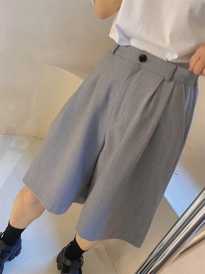 新款，薄款西装中裤面料垂坠不易皱，女装西装，MY.counter