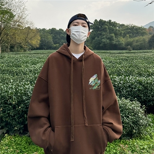 抖音供货、复合重磅400克现货连帽卫衣宽松上衣FM419-P45