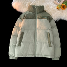 冬季加厚冬新款潮牌棉袄外套玉米格情侣棉衣面包服A436-0899-P85，男装棉衣，电商A436