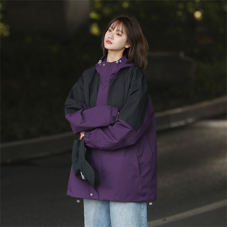 Cityboy情侣时尚连帽冲锋衣外套夹克团体班服,男装夹克,星座301D-5(原星座1415）