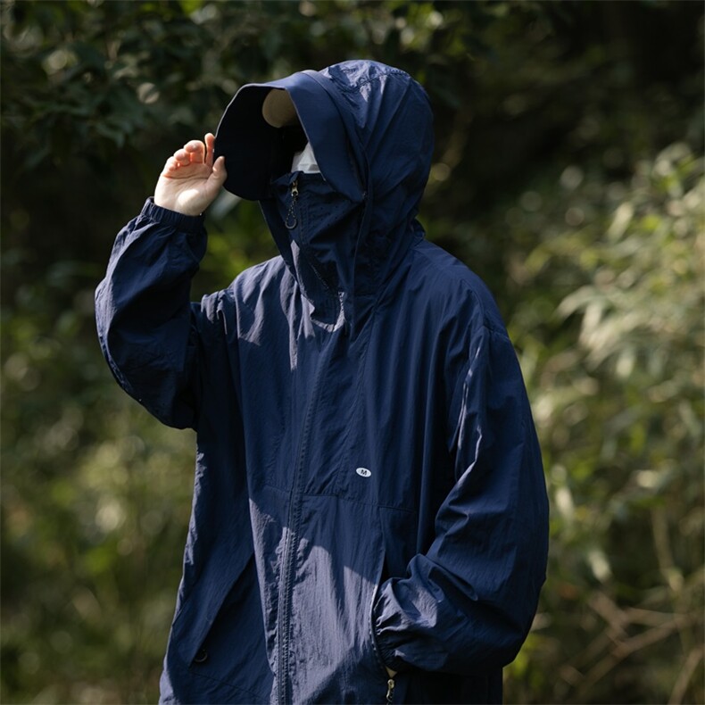 港风大码日系夏季男女情侣款连帽防晒服外套XZ213-FS998-P55控78,男装防晒衣,星座213