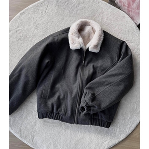 网图！很贵但很好的毛呢短款棉服 D328-MY05-P148图片