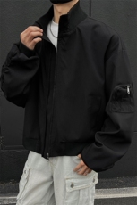 男装黑墙春季飞行服夹克春装大码cleanfit宽松拉链外套S381-特88，男装夹克，电商A233-1