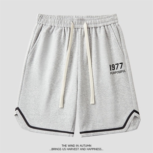 DK6967P35日系白底华棉短裤篮球大码宽松户外时尚休闲夏季短裤男,装扮少女挑战篮球拉拉队怎样搭配图片