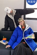 双面穿2022情侣棉衣男女棉服宽松棉袄面包服冬装3321-P100控148，男装棉衣，星座207