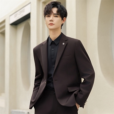 休闲西装男士套装外套春秋韩版修身高级感痞帅男款西服2581-P280，男装西服，电商A355（原A415）