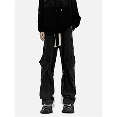 26春款街头机能风工装裤多袋立体抽绳阔腿长裤K431P65控89，男装工装外套，电商A102B