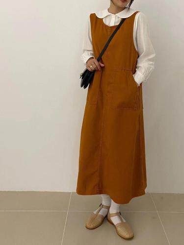 背带裙-橘色和白色你pick哪个？，其它，LUCY