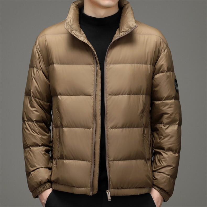 新款2023冬季羽绒服男装保暖白鸭绒外套中年爸爸装YYYR2138-P220图片