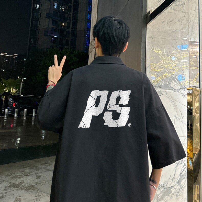 量大优  供视频 冰丝短袖衬衫男 DS214-特P 25图片