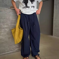 夏季凉感透气休闲裤男cleanfit宽松百搭捏褶直筒伞兵裤子K3683，男装休闲裤，星座1116A（原606A-3）