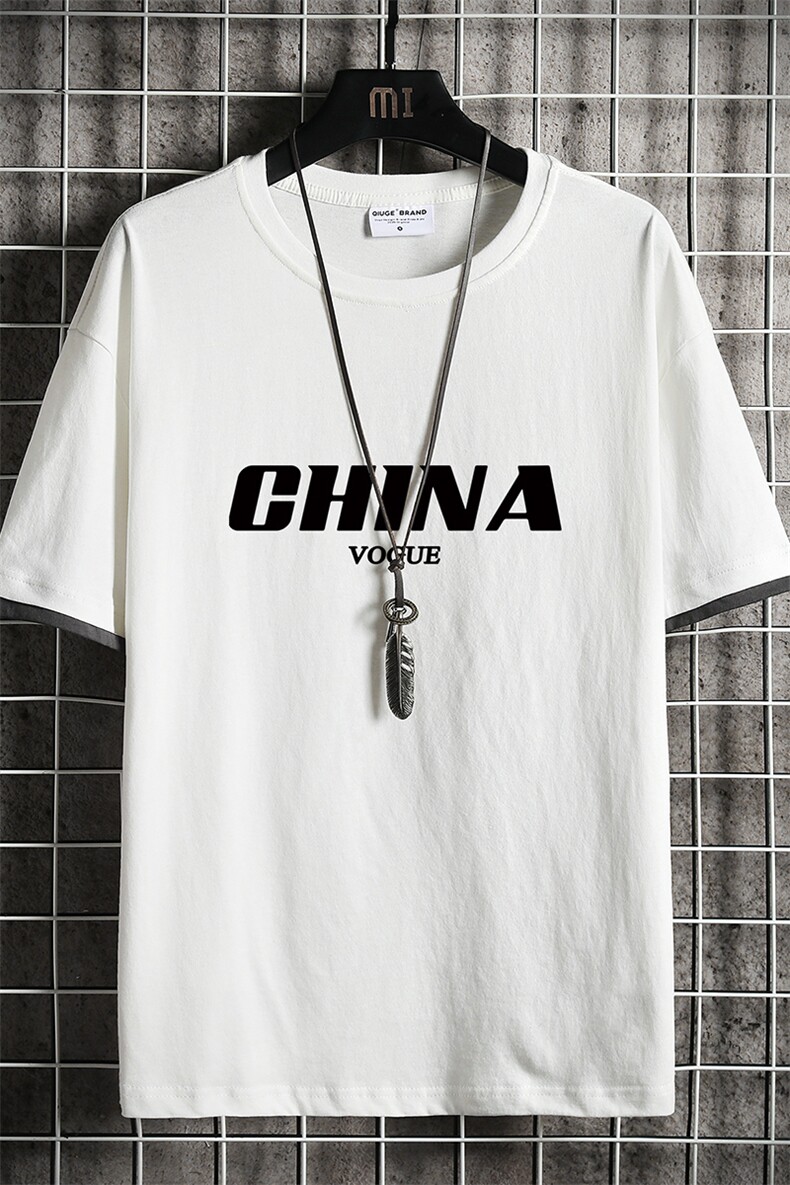 JT55001-P25假两件短袖t恤男大码胖子半袖体恤半截袖网格挂拍,男装T恤,电商A040A
